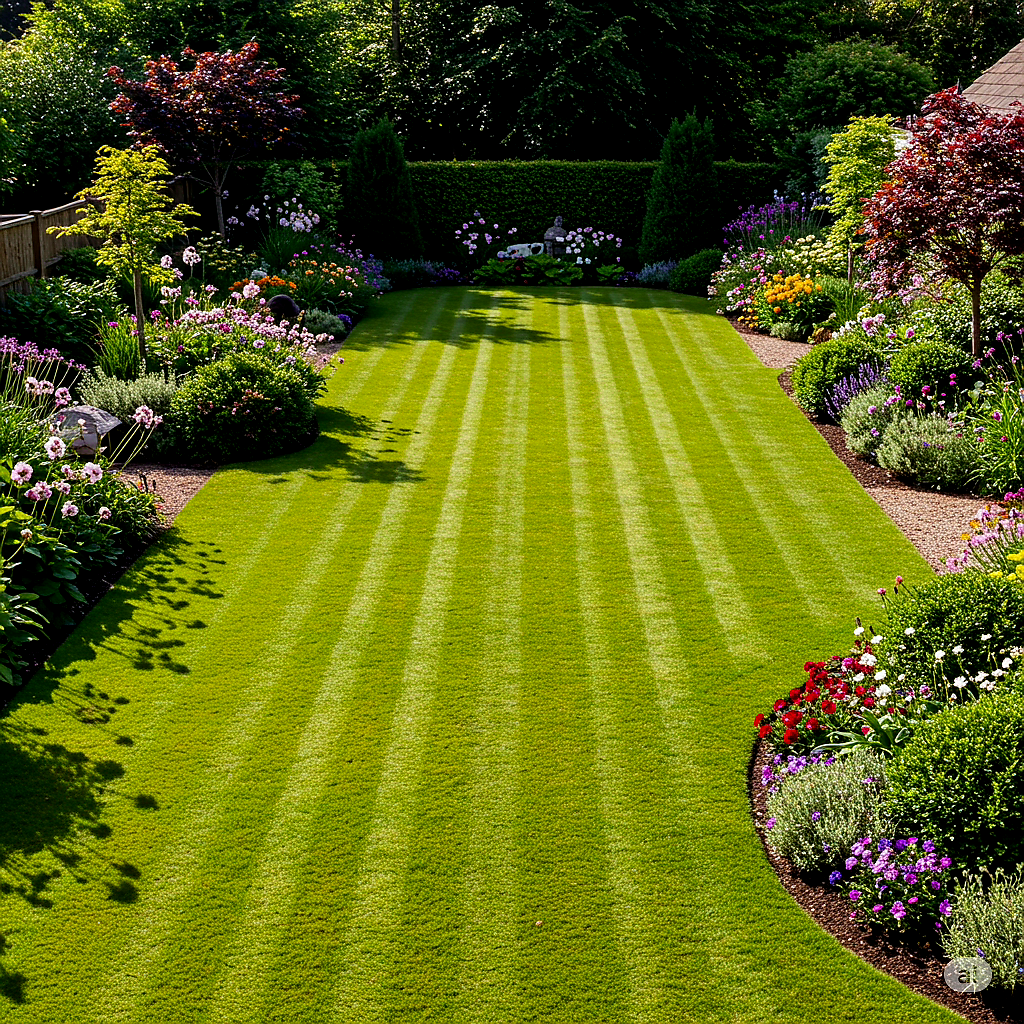 A beautifully manicured backyard in Miami Florida Landscaped by the leaders in their industry Purity Landscaping