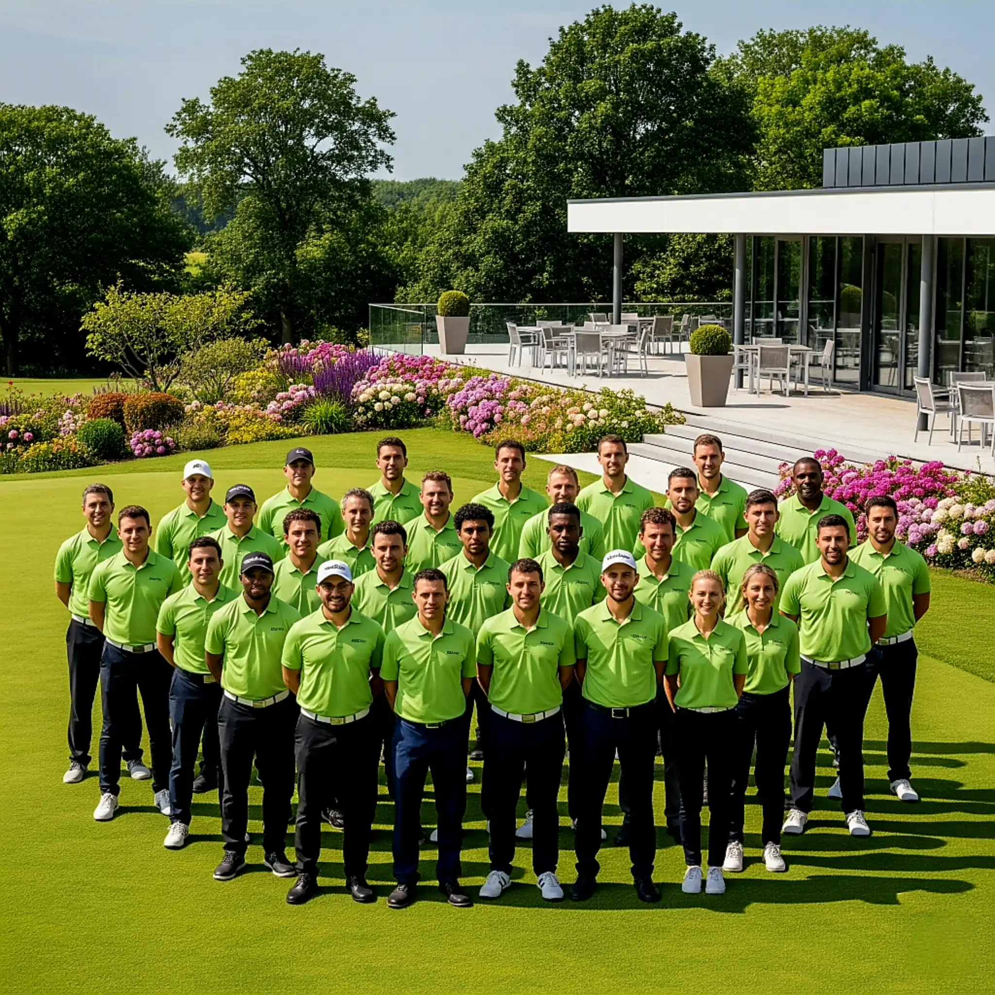 Meet the 2025 Purity-Landscaping-Crew A group photo at the galla dinner event