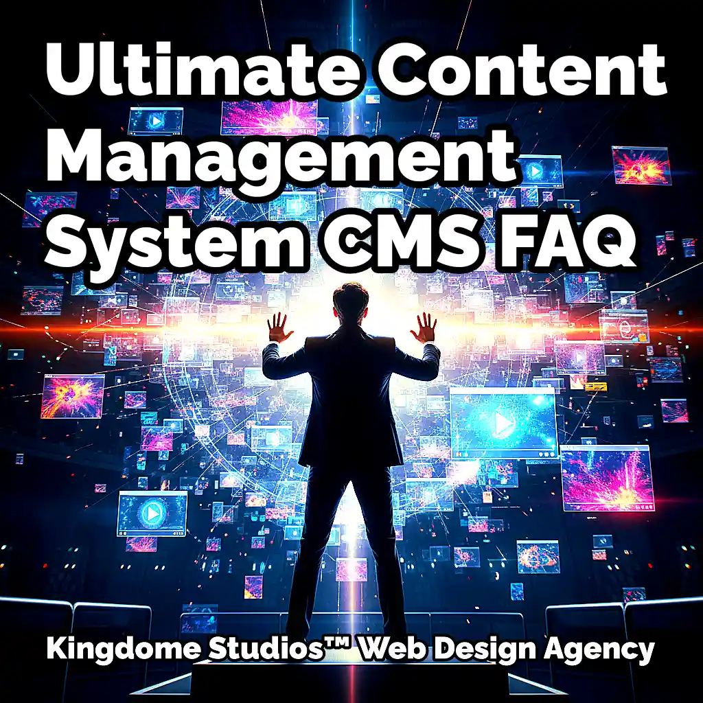 A hand curates a digital ecosystem in a terrarium, symbolizing an ultimate content management system (CMS) managing user data, content, and site structure